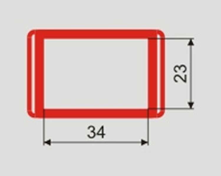 Курсори для календарів. Курсор № 3 - 23x34 мм.